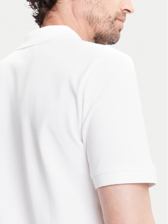 Pierre Cardin Pierre Cardin Тениска с яка и копчета C5 21354.2110 Бял Regular Fit