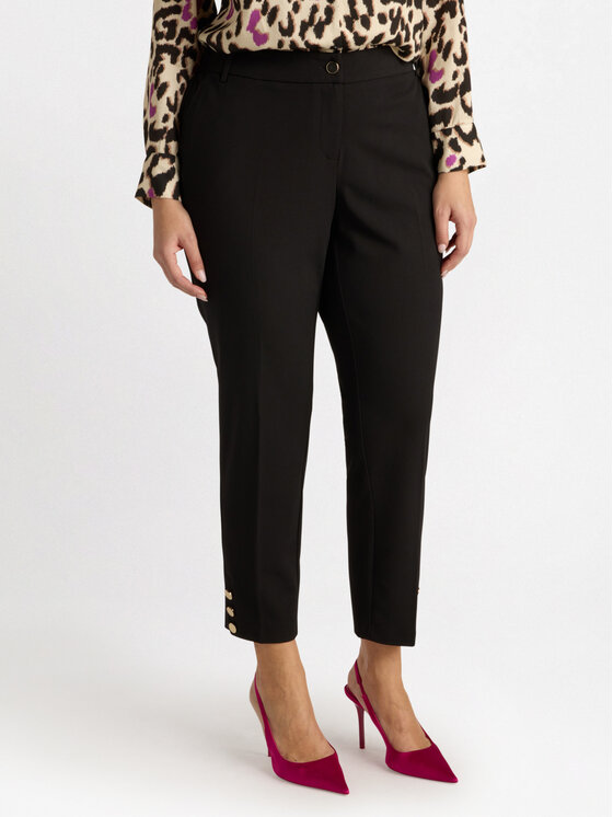 Fiorella Rubino Fiorella Rubino Spodnie materiałowe P126L002048N033 Czarny Slim Fit