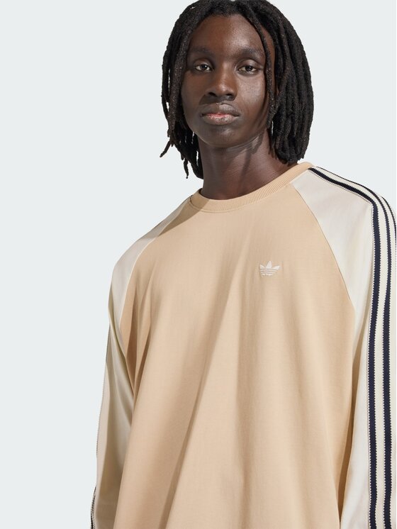 adidas adidas Longsleeve 161521 Beżowy Loose Fit
