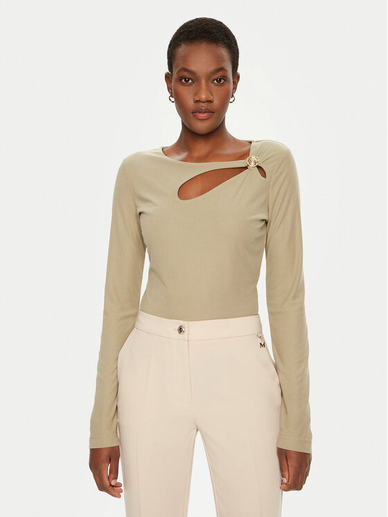 Guess Blúzka W5RP12 KAQL2 Zelená Regular Fit