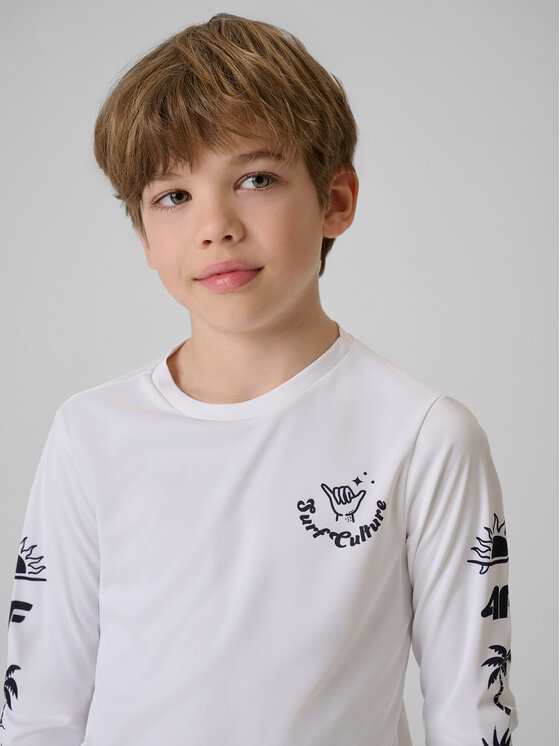 4F 4F Koszulka do pływania SKATE & RIDE Biały