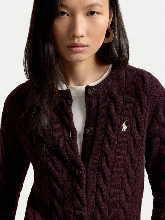 Polo Ralph Lauren Polo Ralph Lauren Strickjacke 211972104506 Violett Slim Fit