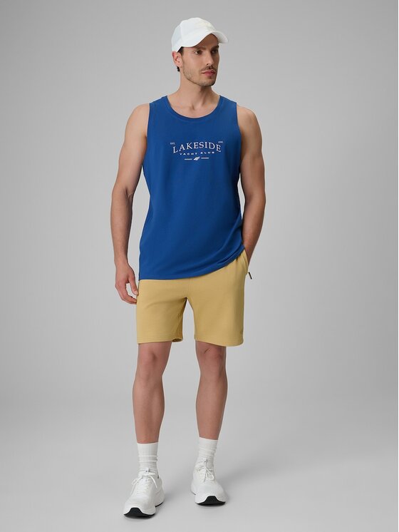 4F 4F Tank top 4FRSS26TSLEM331-033S Niebieski Regular Fit