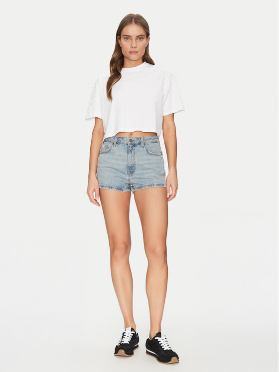 Guess Guess Szorty jeansowe W5GD0Y D5O14 Niebieski Regular Fit
