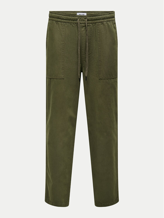 Only & Sons Only & Sons Hlače Sinus 22030239 Zelena Loose Fit