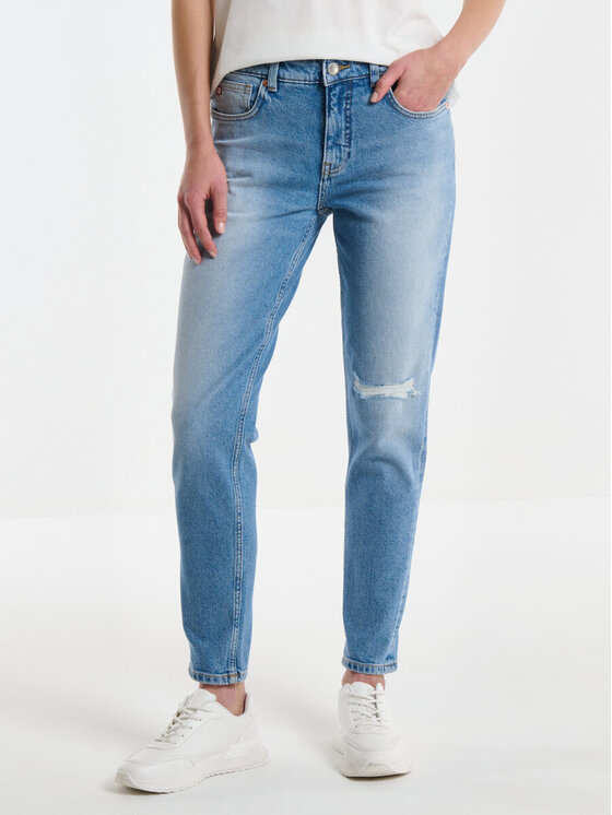 BIG STAR BIG STAR Jeansy MAGGIE_233_190 Niebieski Tapered Fit