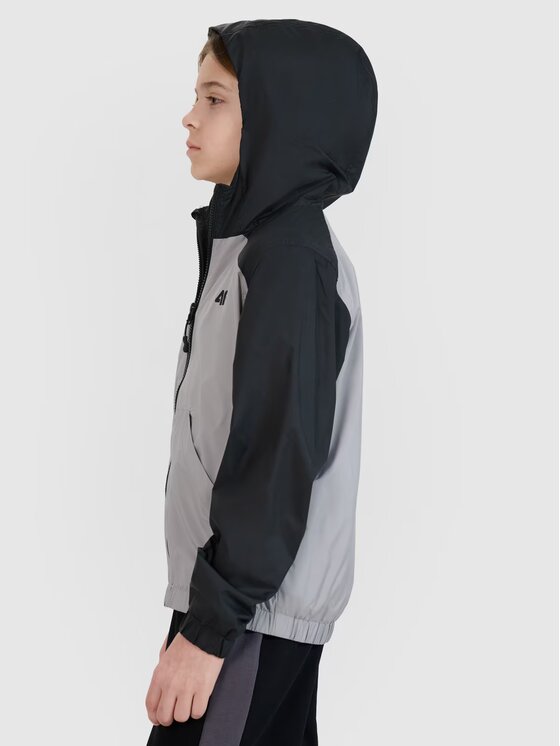 4F 4F Μπουφάν μεταβατικό 4FJWSS25TJACM185-25S Γκρι Regular Fit
