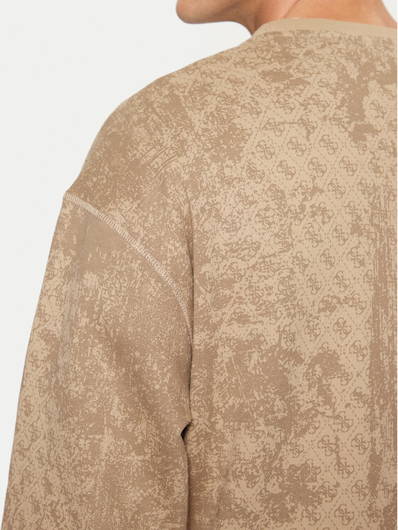 Guess Guess Суитшърт Z5RQ17 K9YI1 Бежов Regular Fit