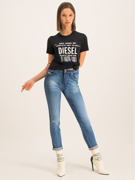Diesel Diesel T-Shirt T-Sily-Zf 00SYVT 0091A Schwarz Regular Fit