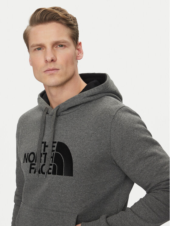 The North Face The North Face Majica dugih rukava Drew Peak Pul Hoodie NF00AHJY Siva Regular Fit