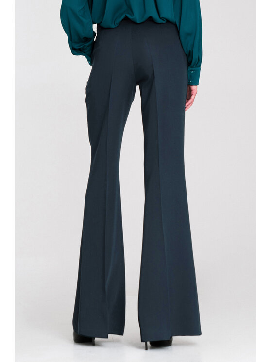 NIFE NIFE Dámské kalhoty SD118 Tmavomodrá Cropp Flare Fit