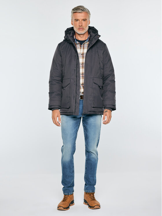 BIG STAR BIG STAR Kurtka zimowa PERLOS Szary Basic Fit