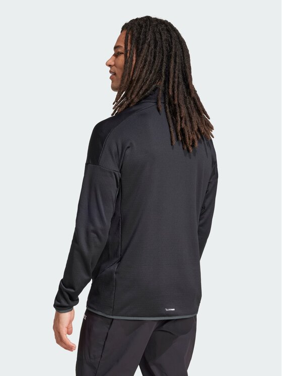adidas adidas Bluza techniczna Terrex Xperior Climawarm Light Fleece Czarny Slim Fit