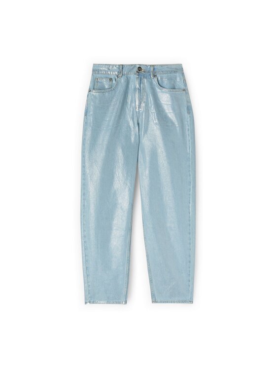 Motivi Motivi Jeansy P460Q004472N004 Turkusowy Boy Fit