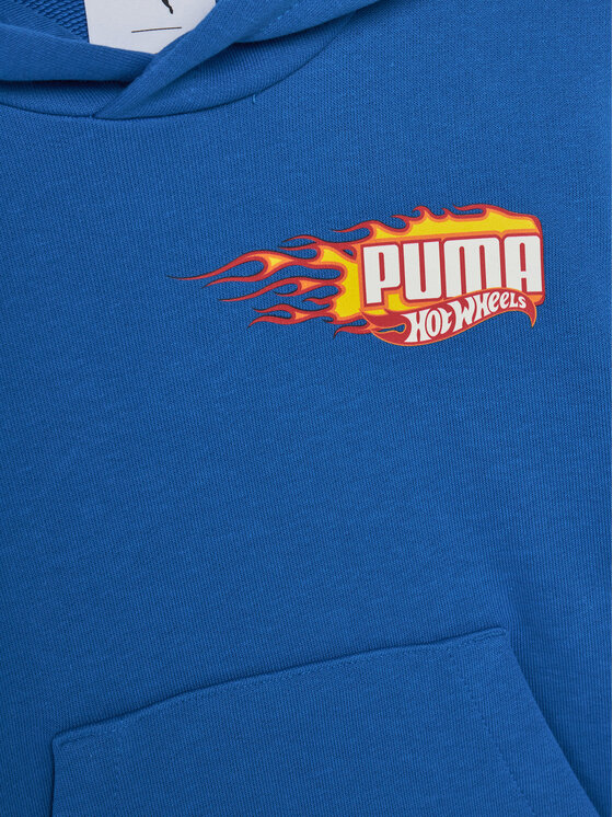 Puma Puma Majica dugih rukava Hot Wheels 630071 Plava Regular Fit