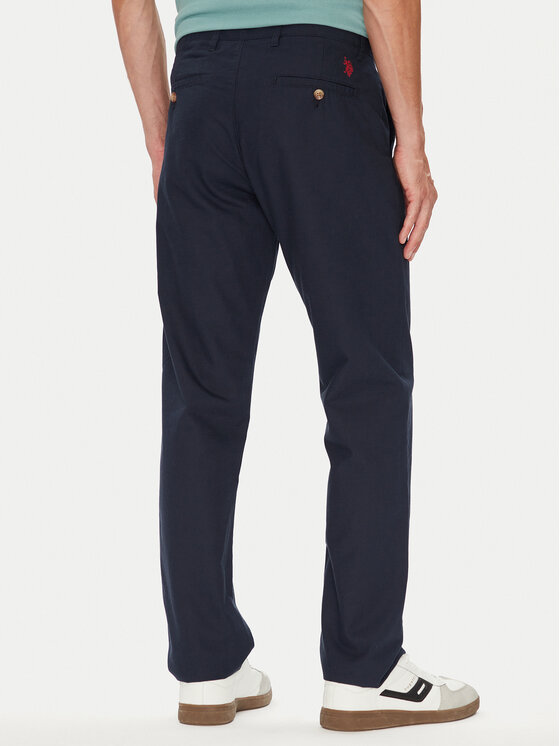 U.S. Polo Assn. U.S. Polo Assn. Chinosy MUP3610 Granatowy Slim Fit