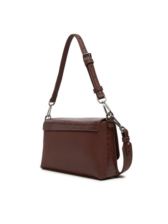 Calvin Klein Calvin Klein Ročna torba Ck Must Shoulder Bag_Croco K60K612111 Rjava