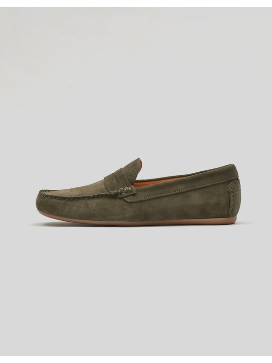 Borgio Borgio Mokasyny F300 green Zielony