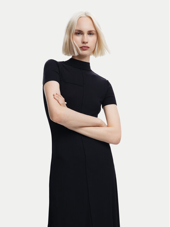 Desigual Desigual Повсякденна сукня Cincinnati 24WWVK67 Чорний Slim Fit