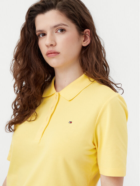 Tommy Hilfiger Tommy Hilfiger Polokošeľa 1985 WW0WW43224 Žltá Regular Fit