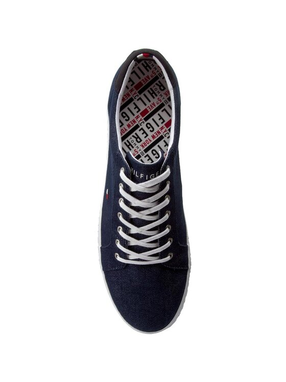 Tommy Hilfiger Sneakers aus Stoff Howell 1F FM0FM00473 Dunkelblau Modivo