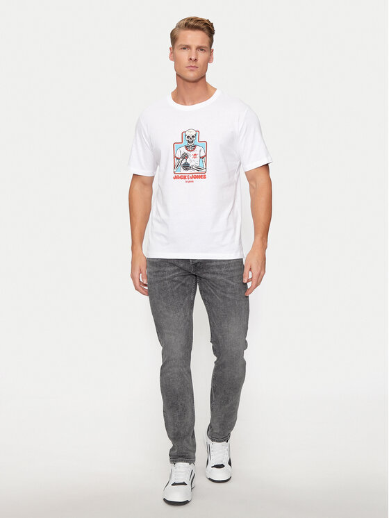 Jack & Jones Jack & Jones Jeansy Glenn 12263287 Szary Slim Fit