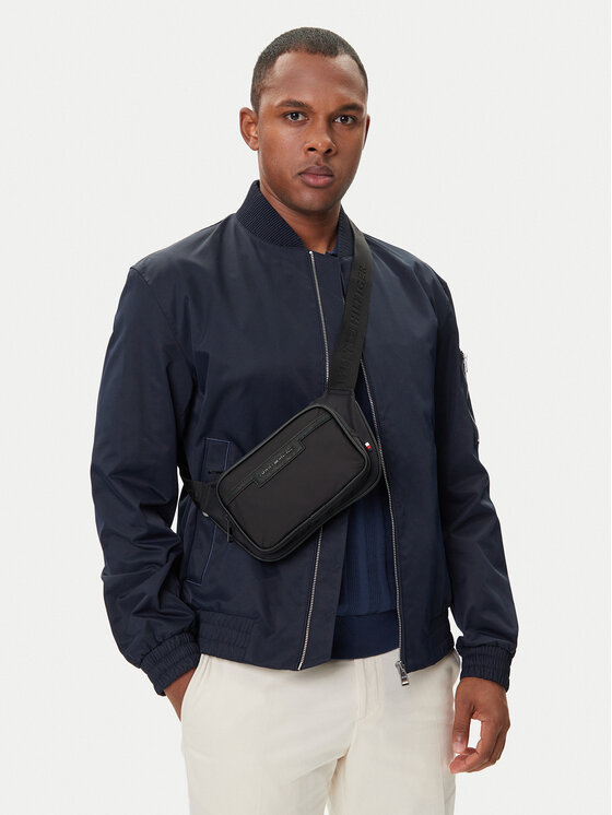 Tommy Hilfiger Tommy Hilfiger Чанта за кръст Th Repreve Bumbag AM0AM13467 Черен