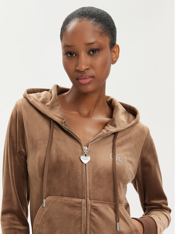 Juicy Couture Juicy Couture Pulóver Rodeo Robertson JCBAS223822 Barna Slim Fit