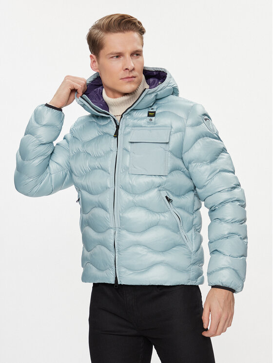 Blauer Blauer Giacca di transizione 23WBLUC02084 Celeste Regular Fit