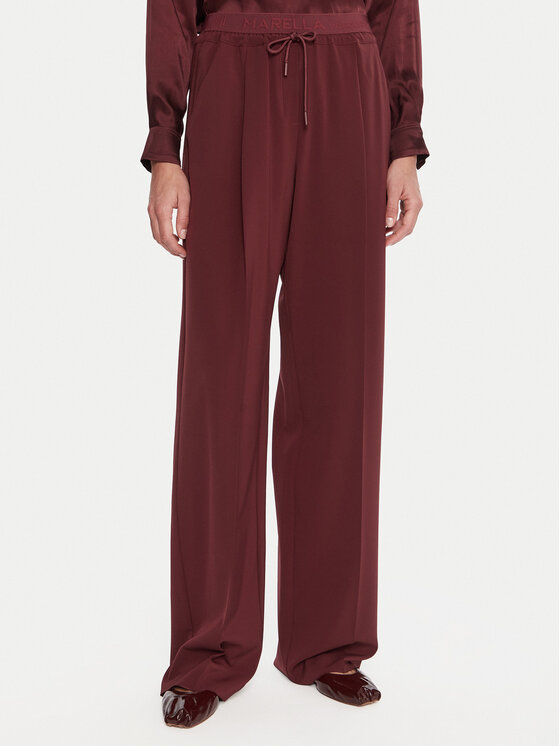 Marella Marella Stoffhose Vanto 2523136065 Dunkelrot Regular Fit