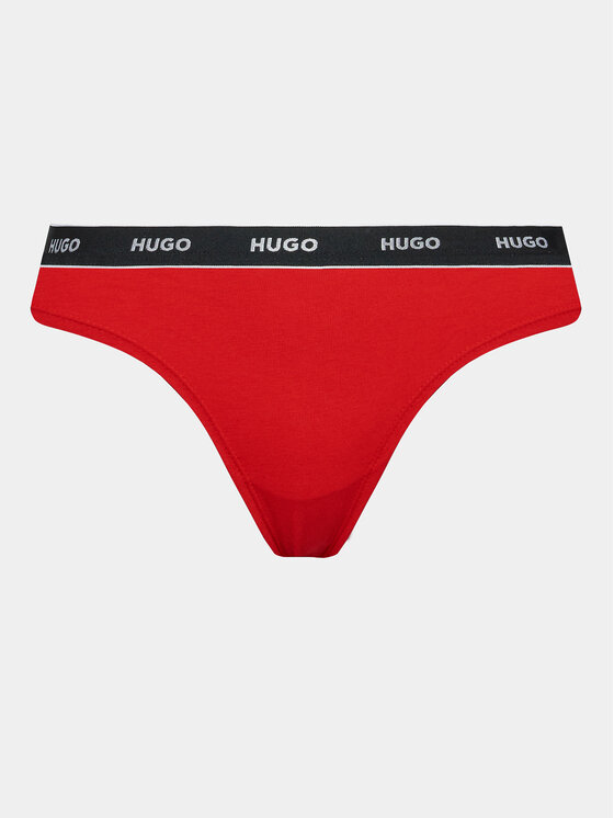 HUGO Hugo Sada 3 kusů string kalhotek 50480150 Barevná