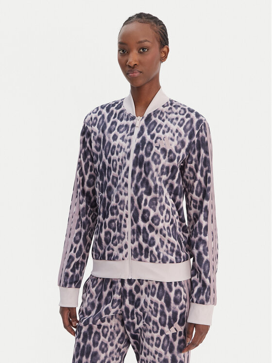 adidas adidas Спортивний костюм Essentials 3-Stripes Animal KB8935 Фіолетовий Regular Fit