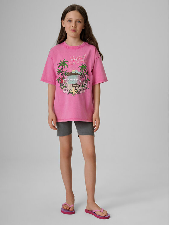 4F 4F Kolarki SUMMER SPLASH Szary Slim Fit