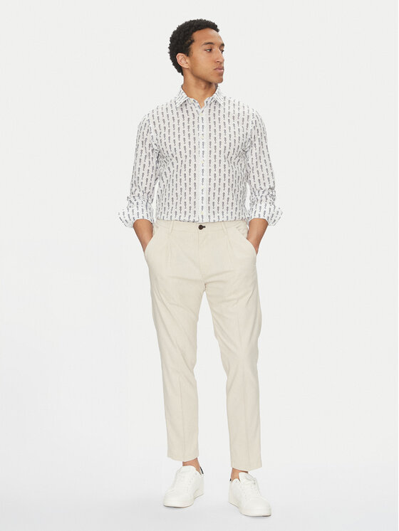 JOOP! Jeans JOOP! Jeans Πουκάμισο 15 JJSH-138Hanson 30045983 Μπεζ Modern Fit