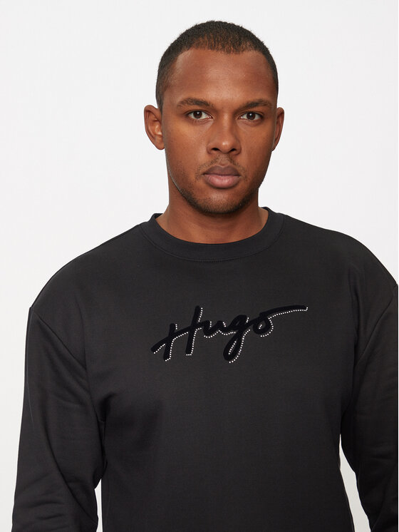 HUGO Hugo Bluza Easy 50528579 Czarny Regular Fit