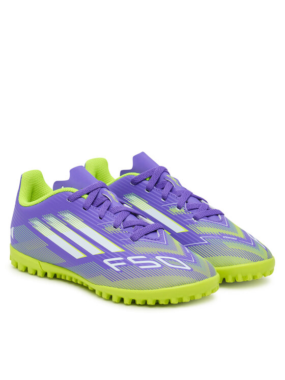 adidas adidas Buty do piłki nożnej F50 Club Turf Boots Kids JI0039 Fioletowy