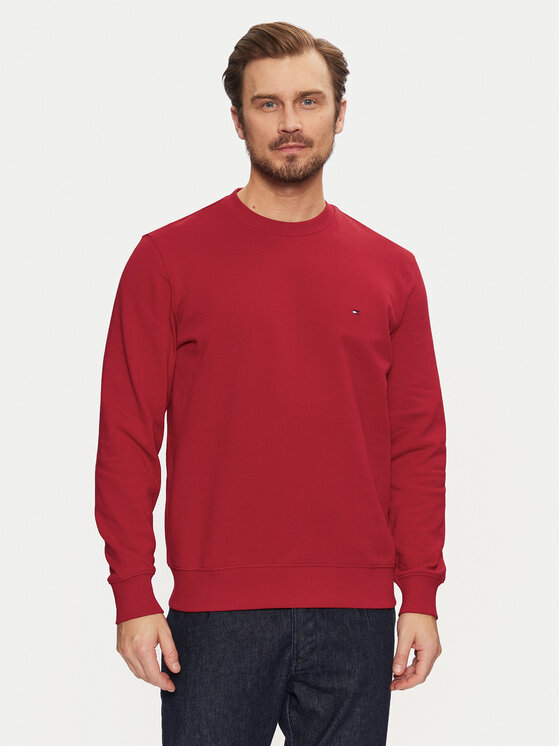 Tommy Hilfiger Tommy Hilfiger Bluza Essential MW0MW37237 Czerwony Regular Fit
