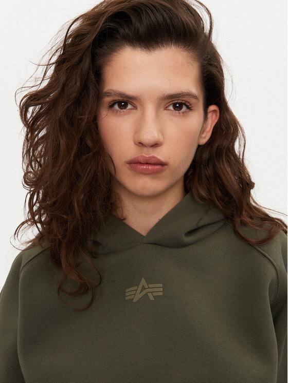 Alpha Industries Alpha Industries Majica dugih rukava 148041 Zelena Regular Fit