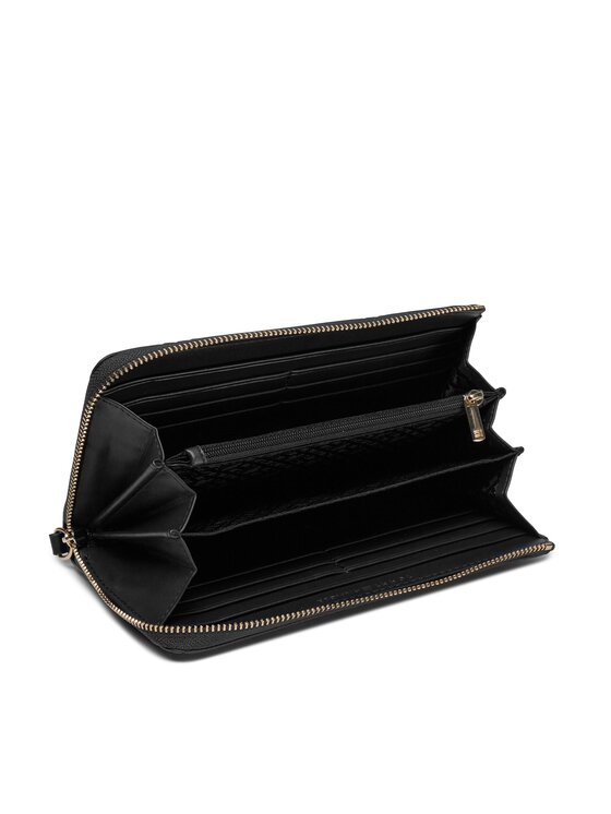 Tommy Hilfiger Tommy Hilfiger Великий жіночий гаманець Th Refined Large Za Mono AW0AW15756 Чорний