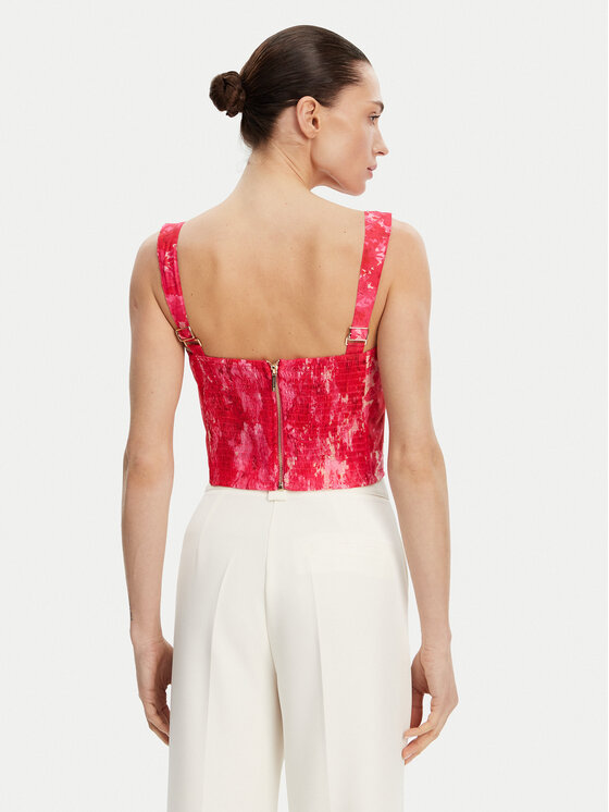 Fracomina Fracomina Top FR25ST2024W775U6 Ružičasta Slim Fit