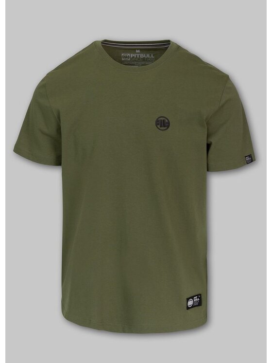 PITBULL PITBULL T-Shirt SMALL LOGO Zielony Regular Fit