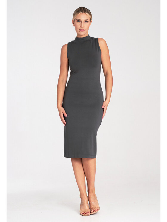 FIGL FIGL Φόρεμα κοκτέιλ M1031 Γκρι Regular Fit