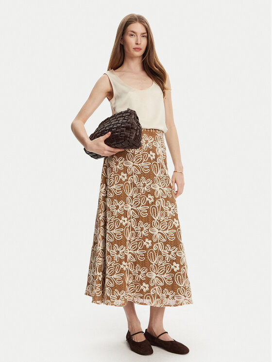 Luisa Spagnoli Luisa Spagnoli Midirock Tenente 541989 Beige Regular Fit
