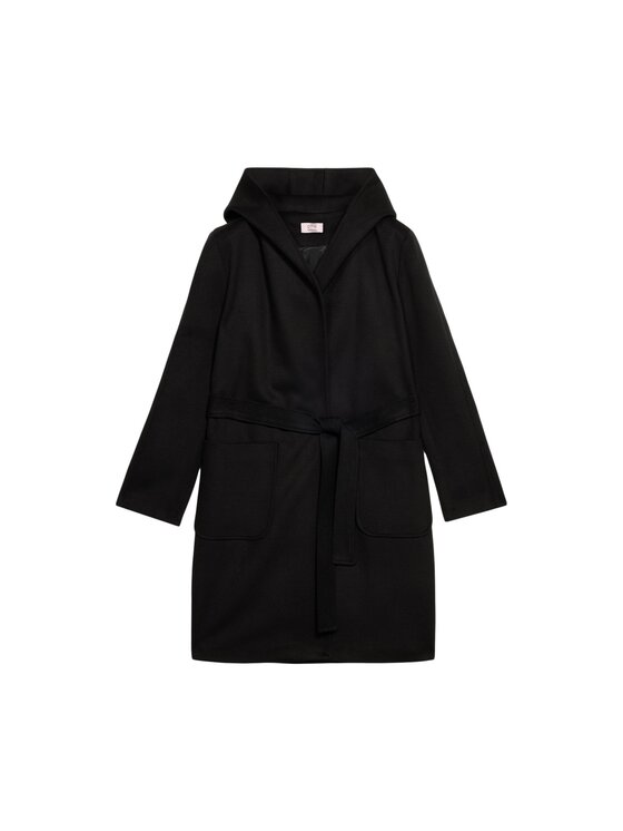 Oltre Oltre Cappotto 8721R001288N033 Nero A-Line Fit