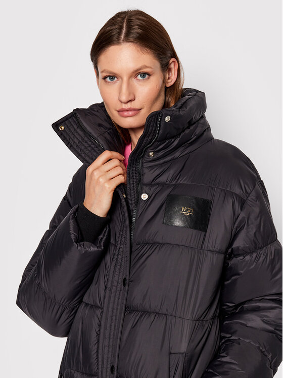 N°21 N°21 Žieminė striukė 22I N2M0 O111 5004 Juoda Regular Fit