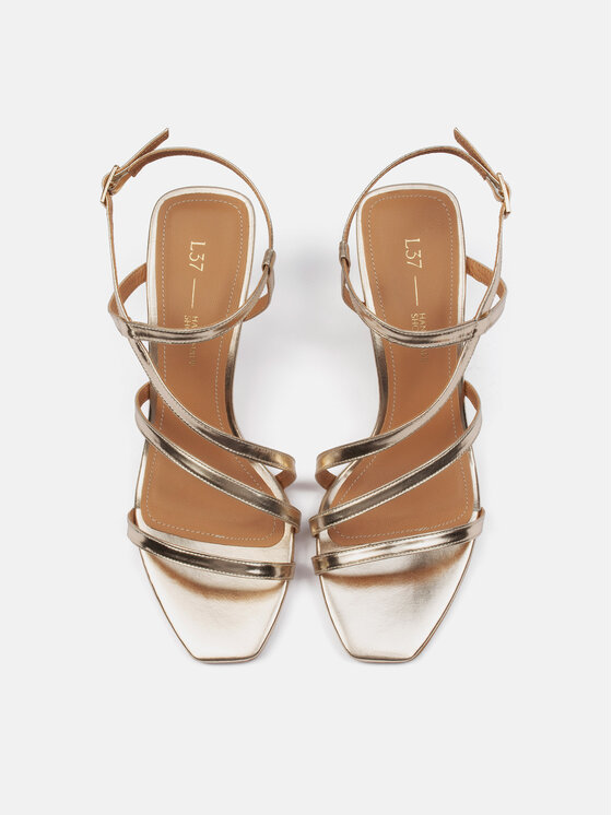 L37 L37 Sandali GOLD RUSH Oro