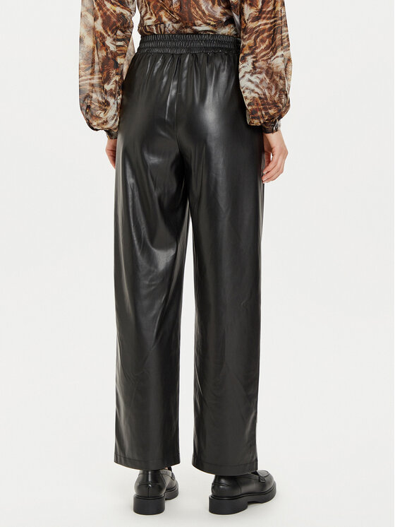 Liu Jo Liu Jo Nahkpüksid WF4153 E0392 Must Regular Fit