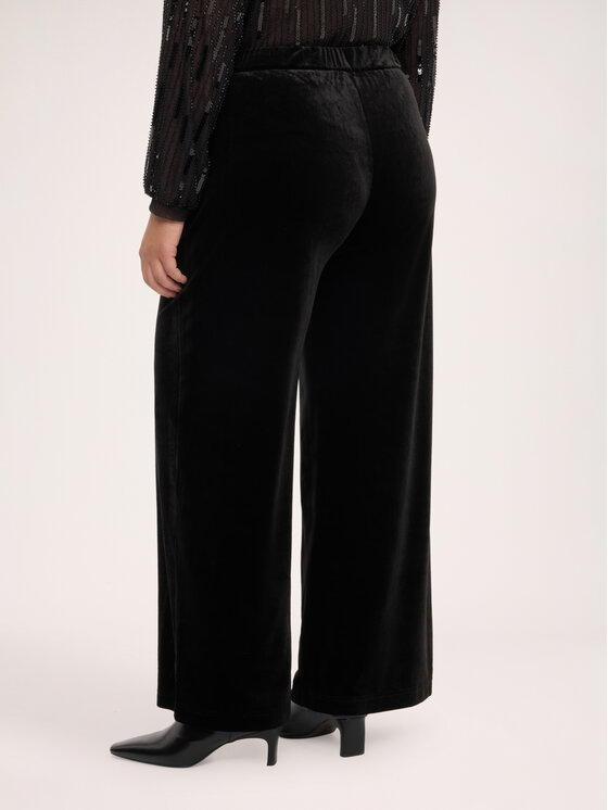 Fiorella Rubino Fiorella Rubino Spodnie materiałowe P019L002564N033 Czarny Regular Fit