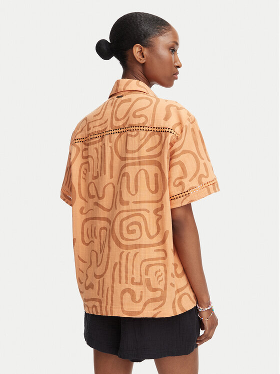 Billabong Billabong Srajca Summers End EBJWT00126 Oranžna Oversize