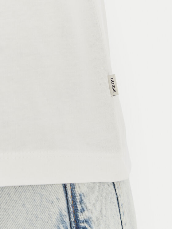 Guess Jeans Guess Jeans T-Shirt W6GIC5 K8HM0 Biały Regular Fit